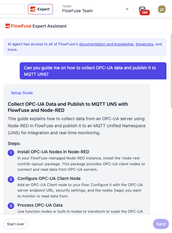 In-App Expert UI