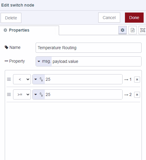 Switch Node Example